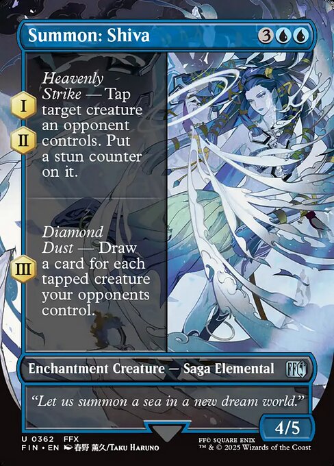 Summon: Shiva (Borderless) (Foil) - FIN - 362