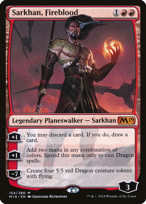 Sarkhan, Fireblood - M19 - 154