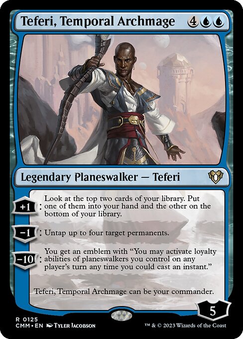 Teferi, Temporal Archmage (Foil) - CMM - 125