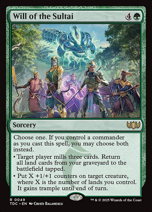 Will of the Sultai - TDC - 49