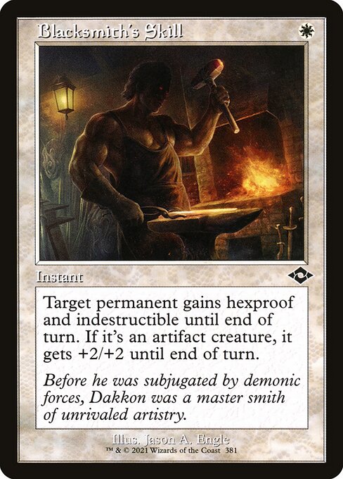 Blacksmith's Skill (Retro Frame) (Foil) - MH2 - 381