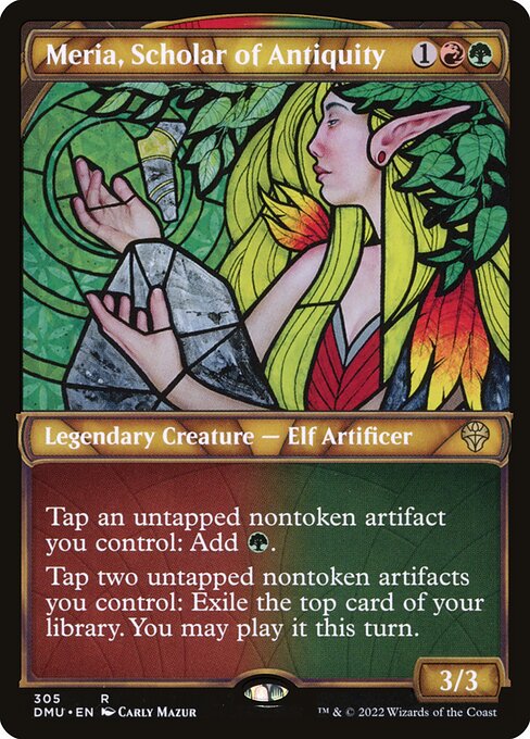 Meria, Scholar of Antiquity (Showcase) (Foil) - DMU - 305