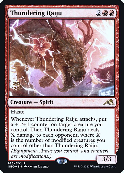 Thundering Raiju (Foil) - PNEO - 166s