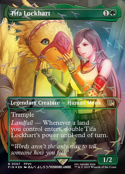 Tifa Lockhart (Borderless) (Chocobo Track Foil) - FIN - 567