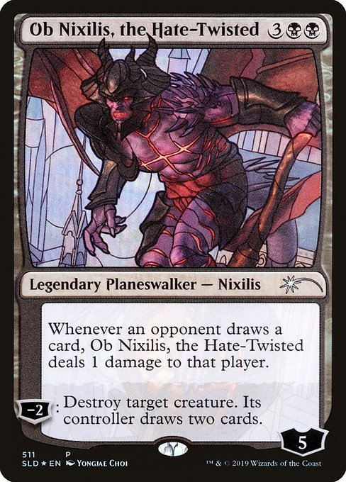 Ob Nixilis, the Hate-Twisted (Stained Glass) (Foil) - SLD - 511