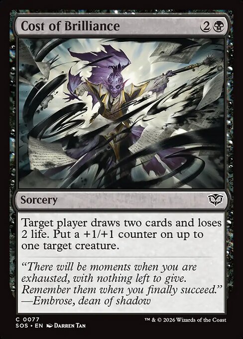 Cost of Brilliance - SOS - 77