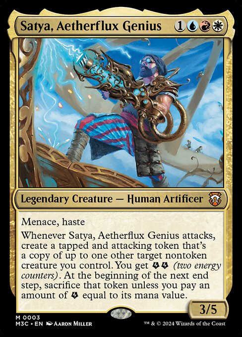 Satya, Aetherflux Genius (Foil) - M3C - 3