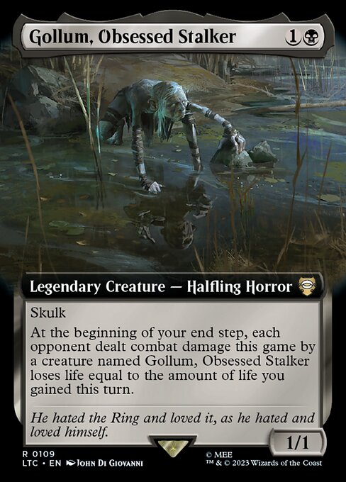 Gollum, Obsessed Stalker (Extended Art) - LTC - 109
