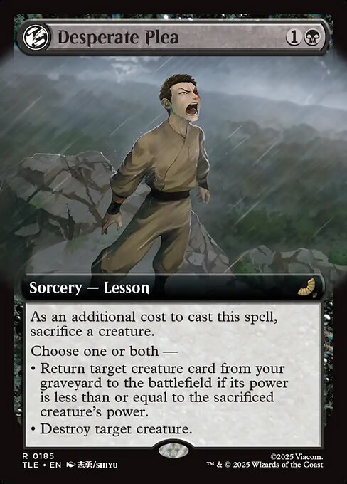 Desperate Plea (Extended Art) (Foil) - TLE - 185