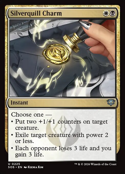 Silverquill Charm - SOS - 225