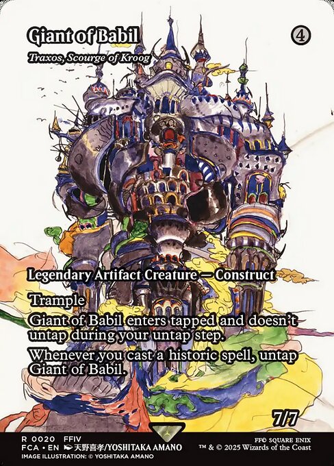 Giant of Babil - Traxos, Scourge of Kroog (Showcase) - FCA - 20