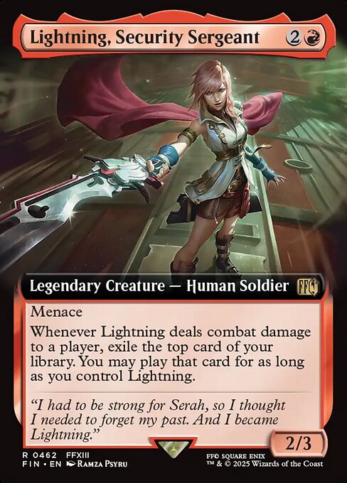 Lightning, Security Sergeant (Extended Art) - FIN - 462