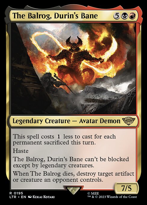 The Balrog, Durin's Bane - LTR - 195