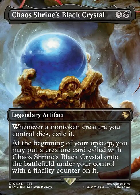 Chaos Shrine's Black Crystal (Borderless) (Foil) - FIC - 445