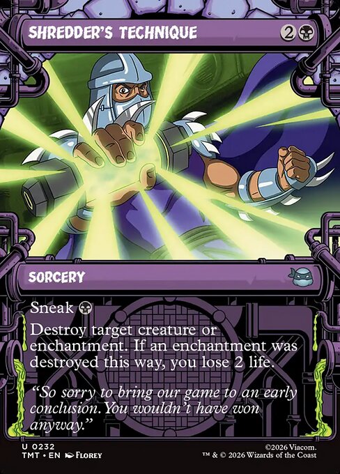 Shredder's Technique (Showcase) - TMT - 232