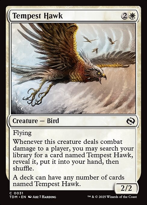 Tempest Hawk (Foil) - TDM - 31