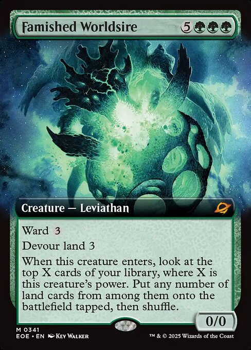 Famished Worldsire (Extended Art) (Foil) - EOE - 341