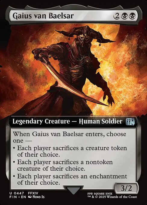 Gaius van Baelsar (Extended Art) (Foil) - FIN - 447