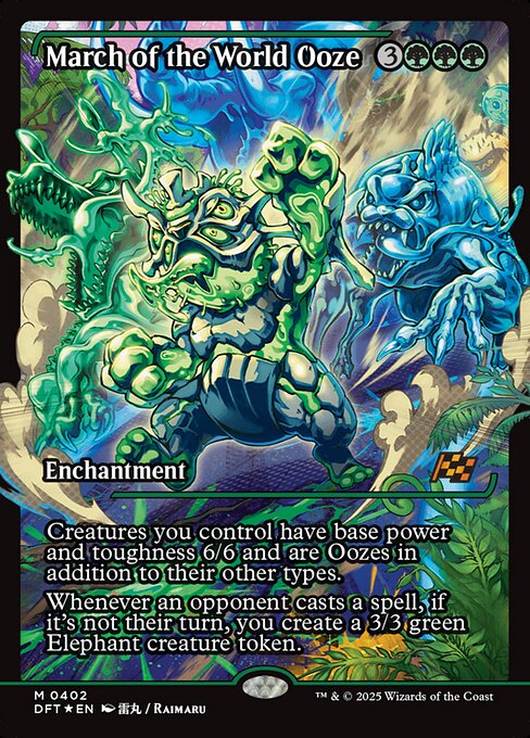 March of the World Ooze (Showcase) (Foil) - DFT - 402