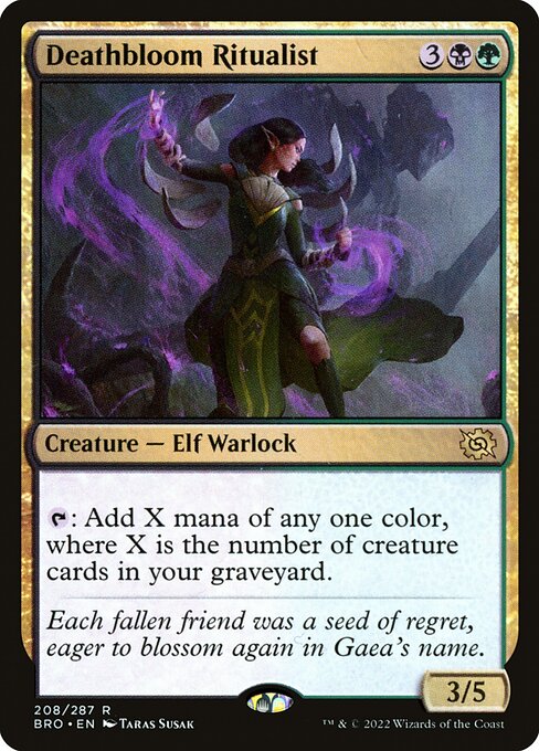 Deathbloom Ritualist - BRO - 208