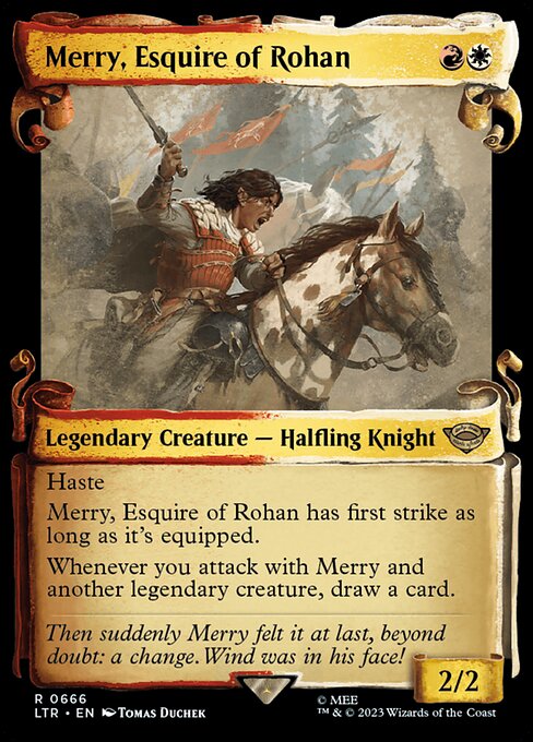 Merry, Esquire of Rohan (Showcase Scrolls) (Foil) - LTR - 666
