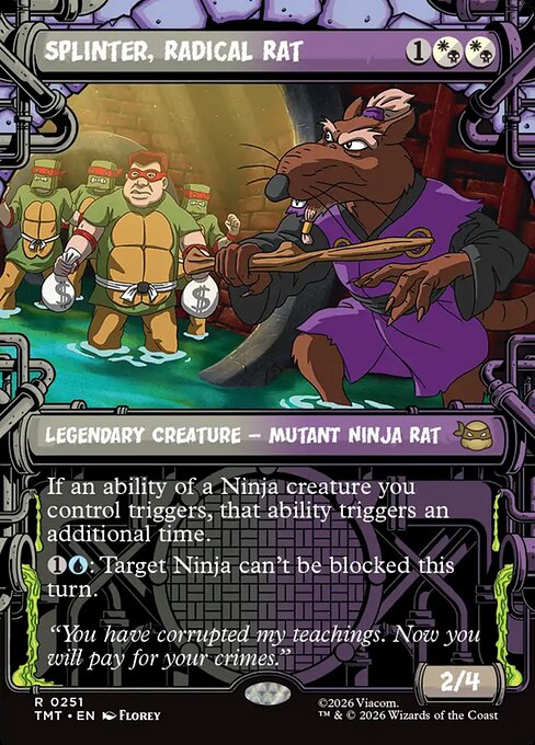 Splinter, Radical Rat (Showcase) - TMT - 251