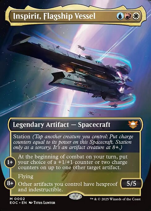 Inspirit, Flagship Vessel (Borderless) (Foil) - EOC - 2
