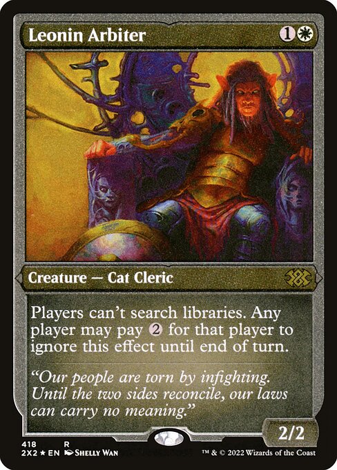 Leonin Arbiter (Foil Etched) - 2X2 - 418