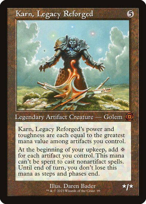 Karn, Legacy Reforged (Retro Frame) (Foil) - MAT - 99