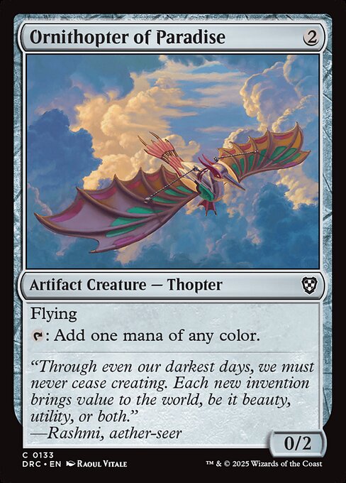 Ornithopter of Paradise - DRC - 133