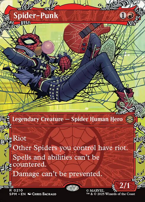 Spider-Punk (0210) (Borderless) (Foil) - SPM - 210