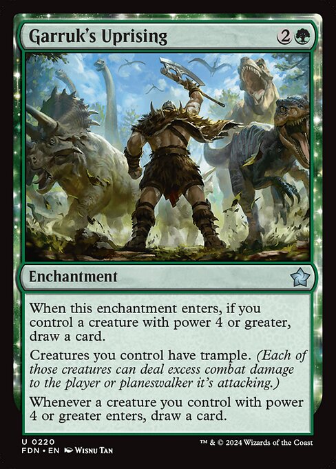 Garruk's Uprising (Foil) - FDN - 220