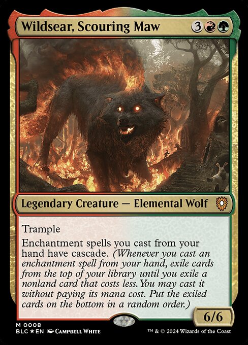 Wildsear, Scouring Maw (Foil) - BLC - 8