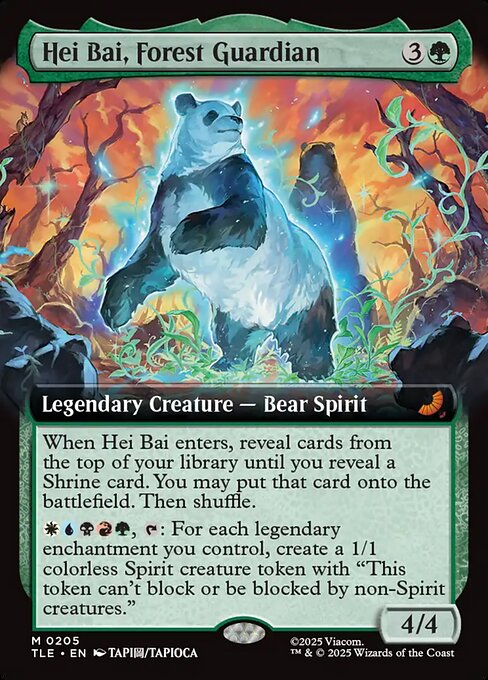 Hei Bai, Forest Guardian (Extended Art) (Foil) - TLE - 205