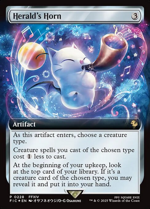 Herald's Horn (Extended Art) (Foil) - FIC - 228