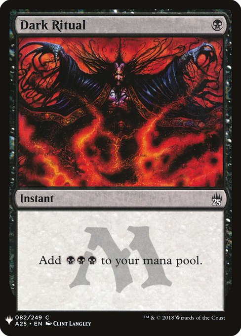 Dark Ritual (A25) - PLST - A25-82