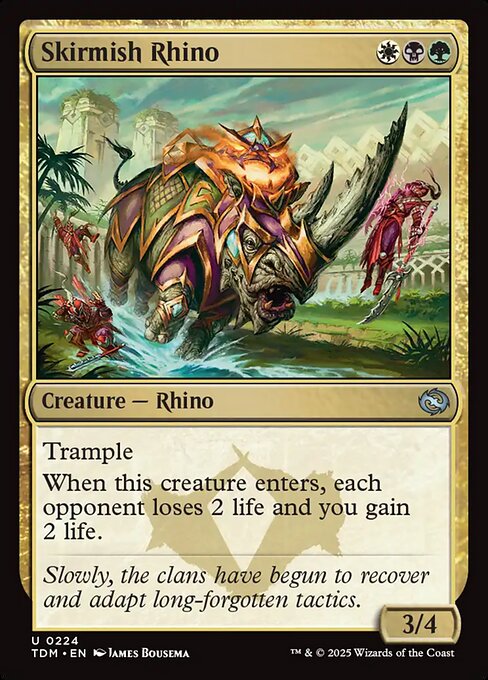 Skirmish Rhino (Foil) - TDM - 224