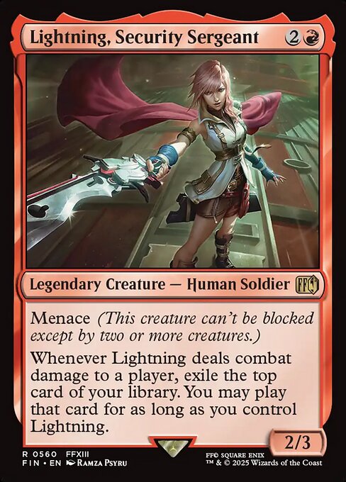Lightning, Security Sergeant - FIN - 560