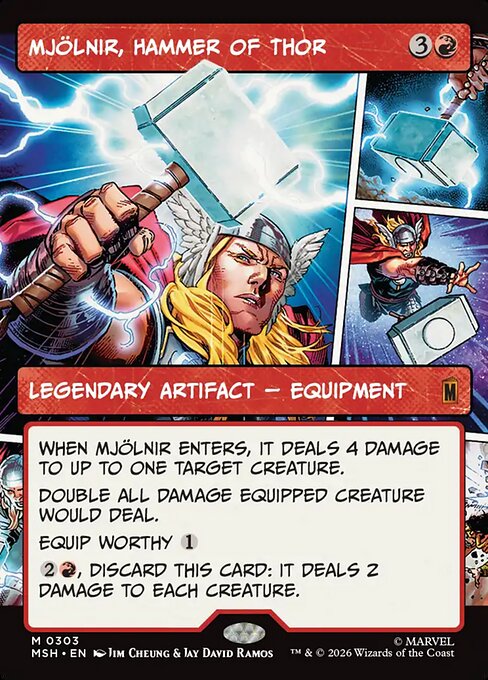 Mjolnir, Hammer of Thor (Borderless) (0303) - MSH - 303