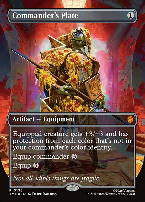 Commander's Plate (Borderless) (Foil) - TMC - 135