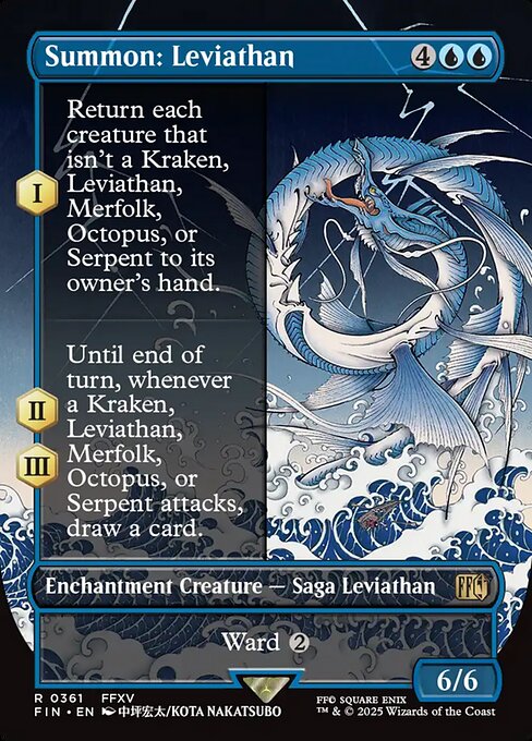 Summon: Leviathan (Borderless) (Foil) - FIN - 361