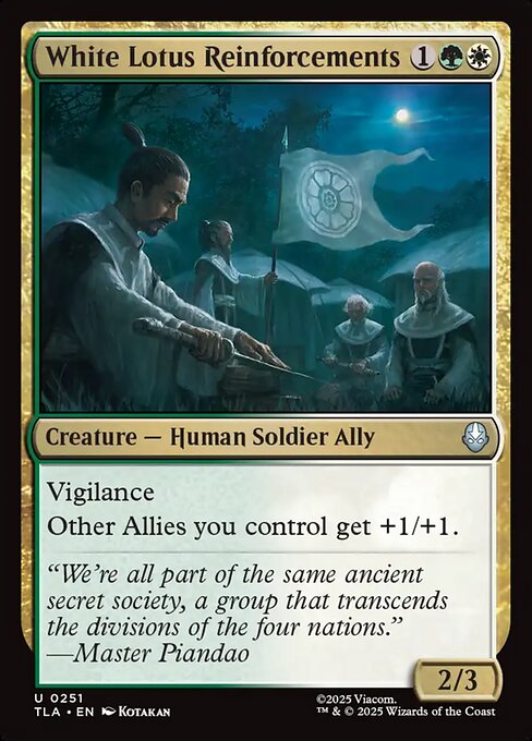 White Lotus Reinforcements (Foil) - TLA - 251