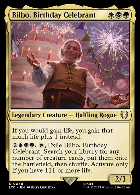 Bilbo, Birthday Celebrant - LTC - 48