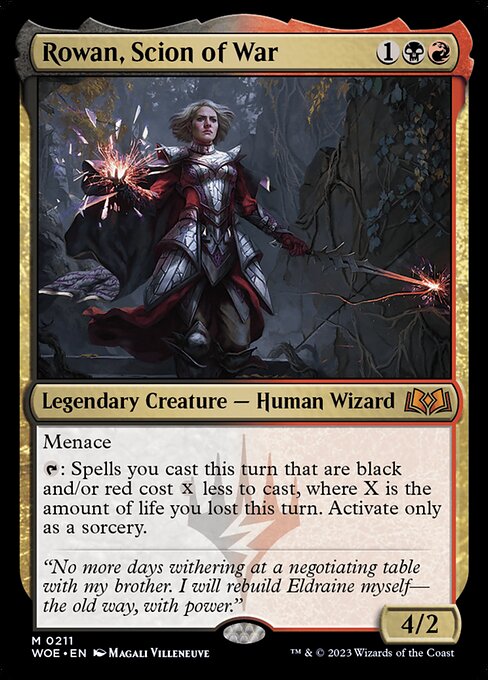 Rowan, Scion of War (Foil) - WOE - 211