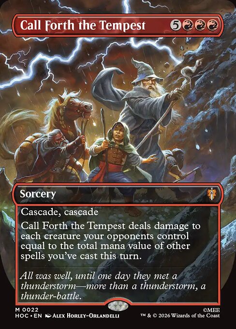 Call Forth the Tempest (Borderless) (Foil) - HOC - 22