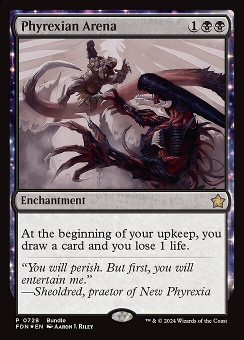 Phyrexian Arena (FDN Bundle) (Foil) - FDN - 728