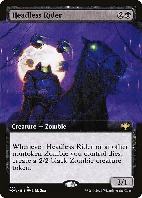 Headless Rider (Extended Art) (Foil) - VOW - 372