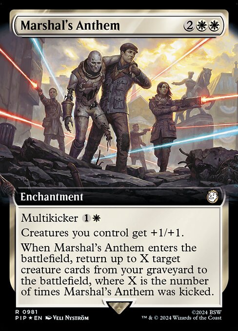 Marshal's Anthem (Extended Art) (Surge Foil) - PIP - 981