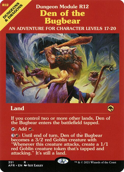 Den of the Bugbear (Dungeon Module) (Foil) - AFR - 351