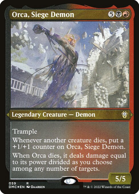 Orca, Siege Demon (Foil Etched) - DMC - 59